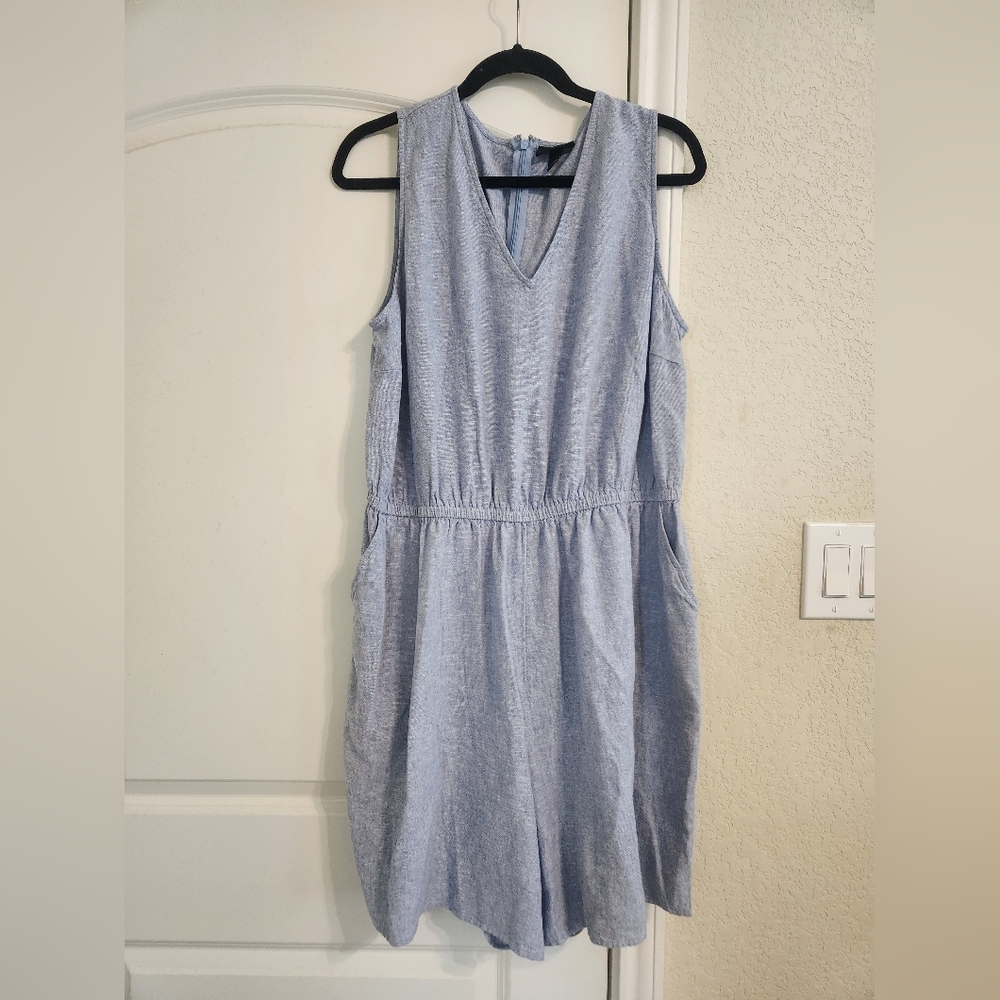 Lane Bryant Romper Size 16 EUC Like New Flowy Blue